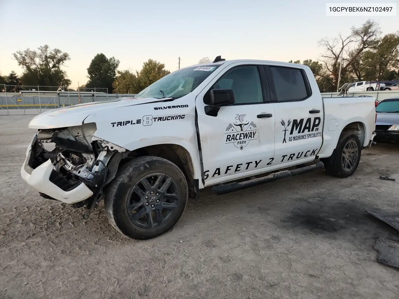 1GCPYBEK6NZ102497 2022 Chevrolet Silverado Ltd K1500 Custom