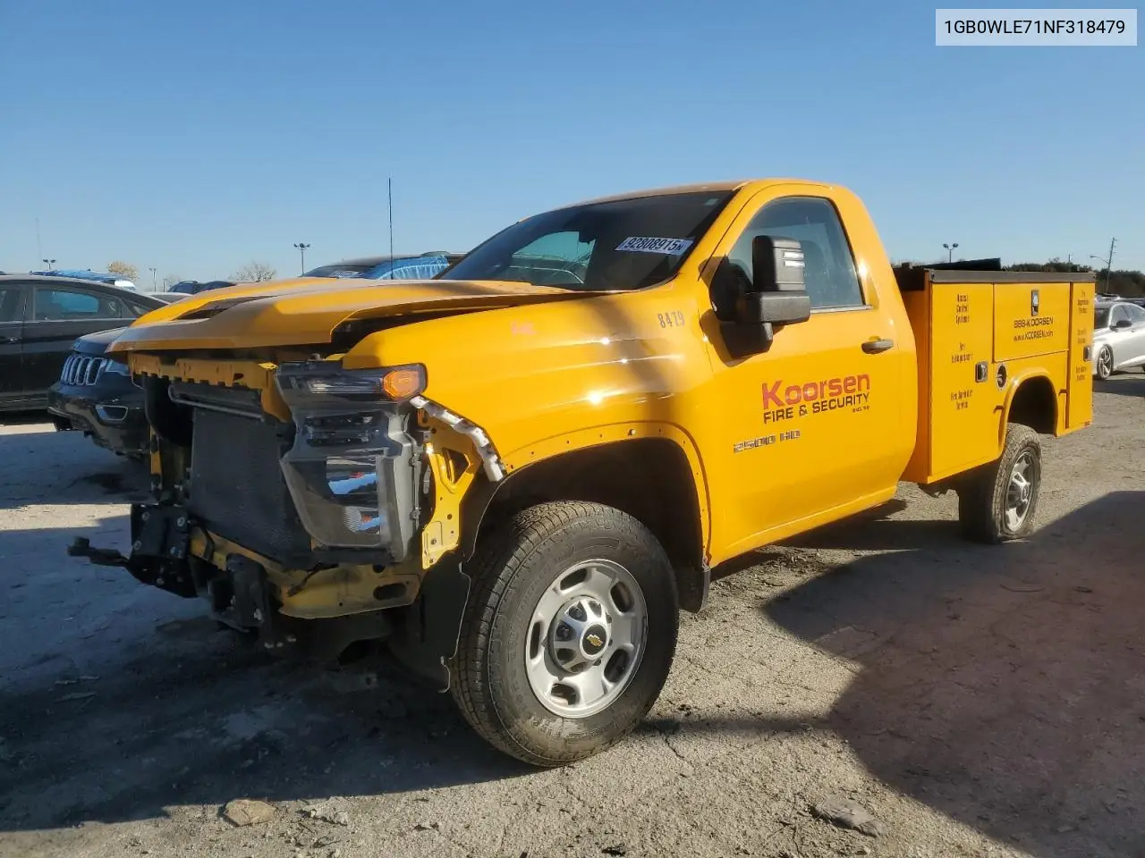 1GB0WLE71NF318479 2022 Chevrolet Silverado C2500 Heavy Duty