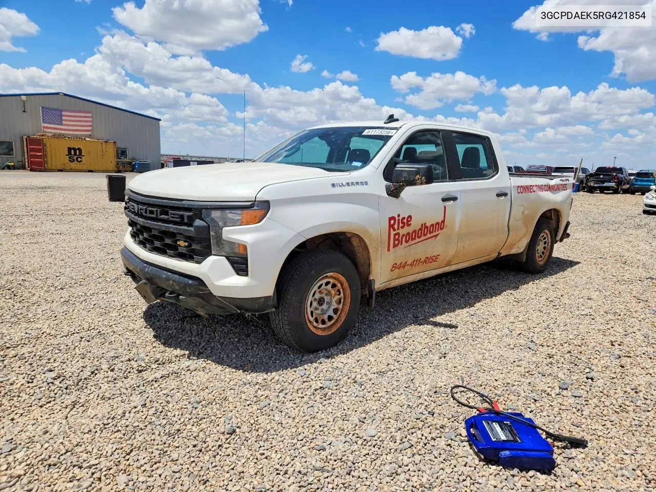 2024 Chevrolet Silverado K1500 VIN: 3GCPDAEK5RG421854 Lot: 61173256