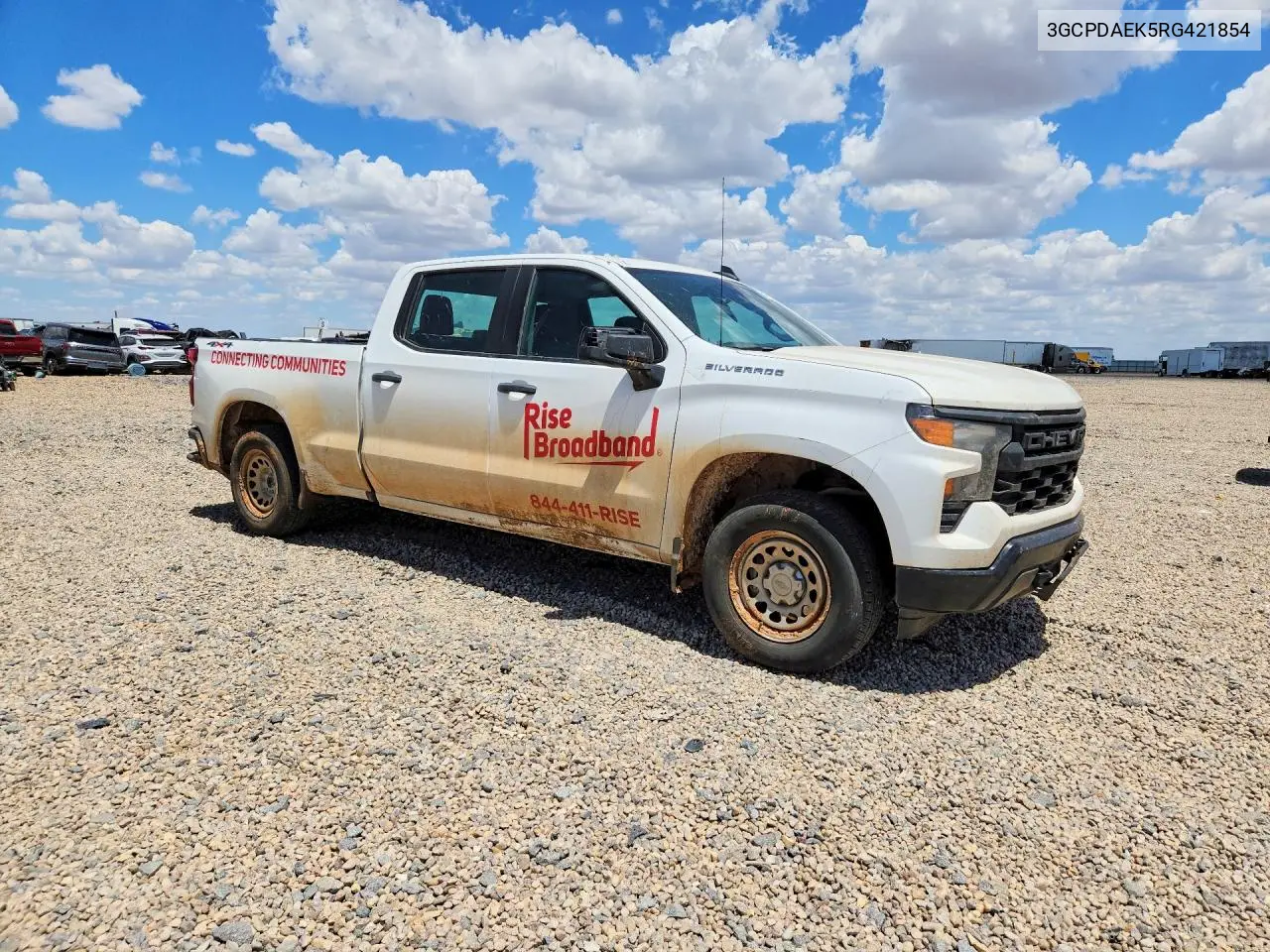 2024 Chevrolet Silverado K1500 VIN: 3GCPDAEK5RG421854 Lot: 61173256