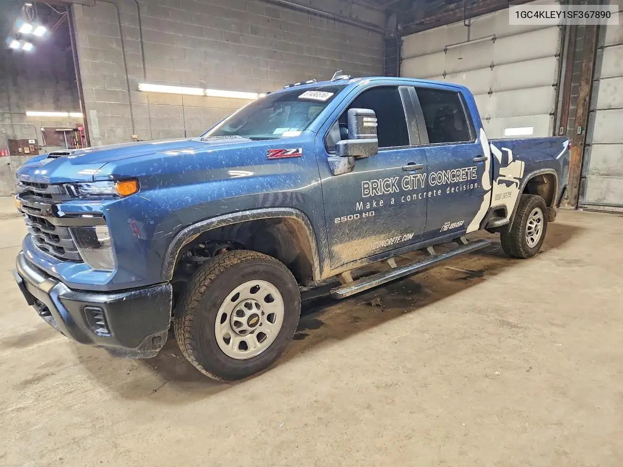 2025 Chevrolet Silverado K2500 Heavy Duty VIN: 1GC4KLEY1SF367890 Lot: 61496516