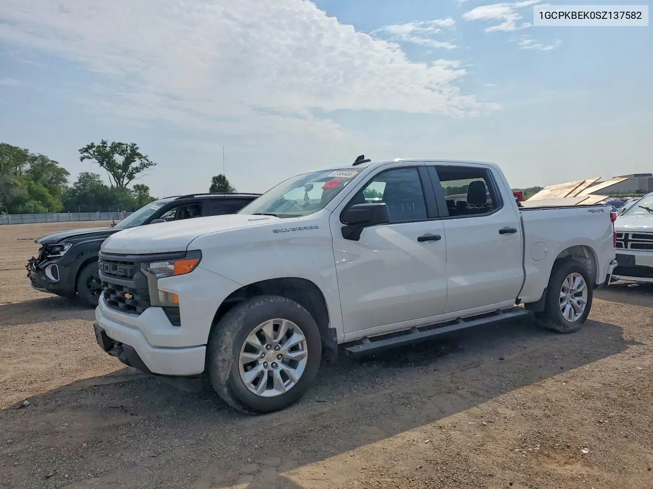 2025 Chevrolet Silverado K1500 Custom VIN: 1GCPKBEK0SZ137582 Lot: 61564466