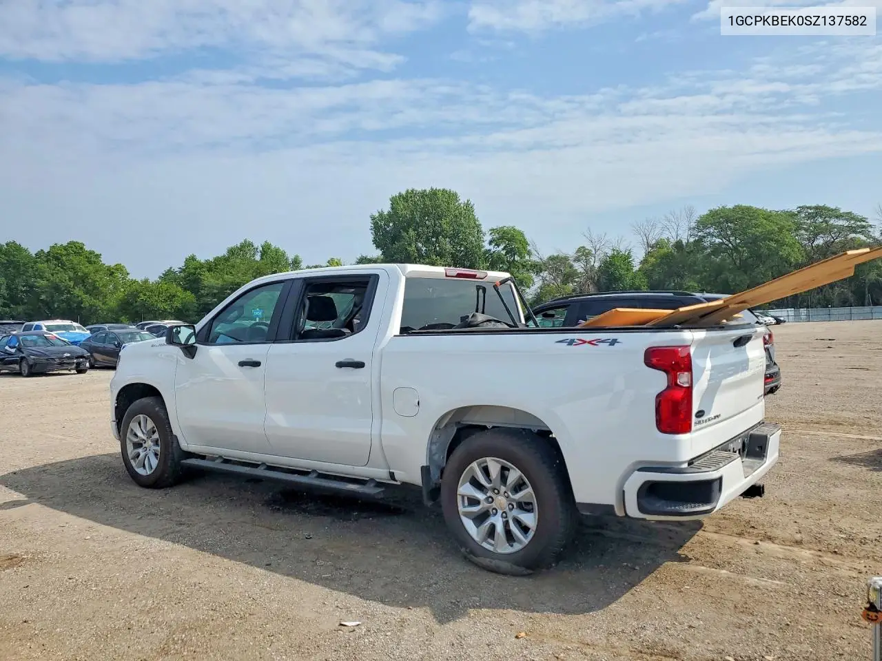2025 Chevrolet Silverado K1500 Custom VIN: 1GCPKBEK0SZ137582 Lot: 61564466