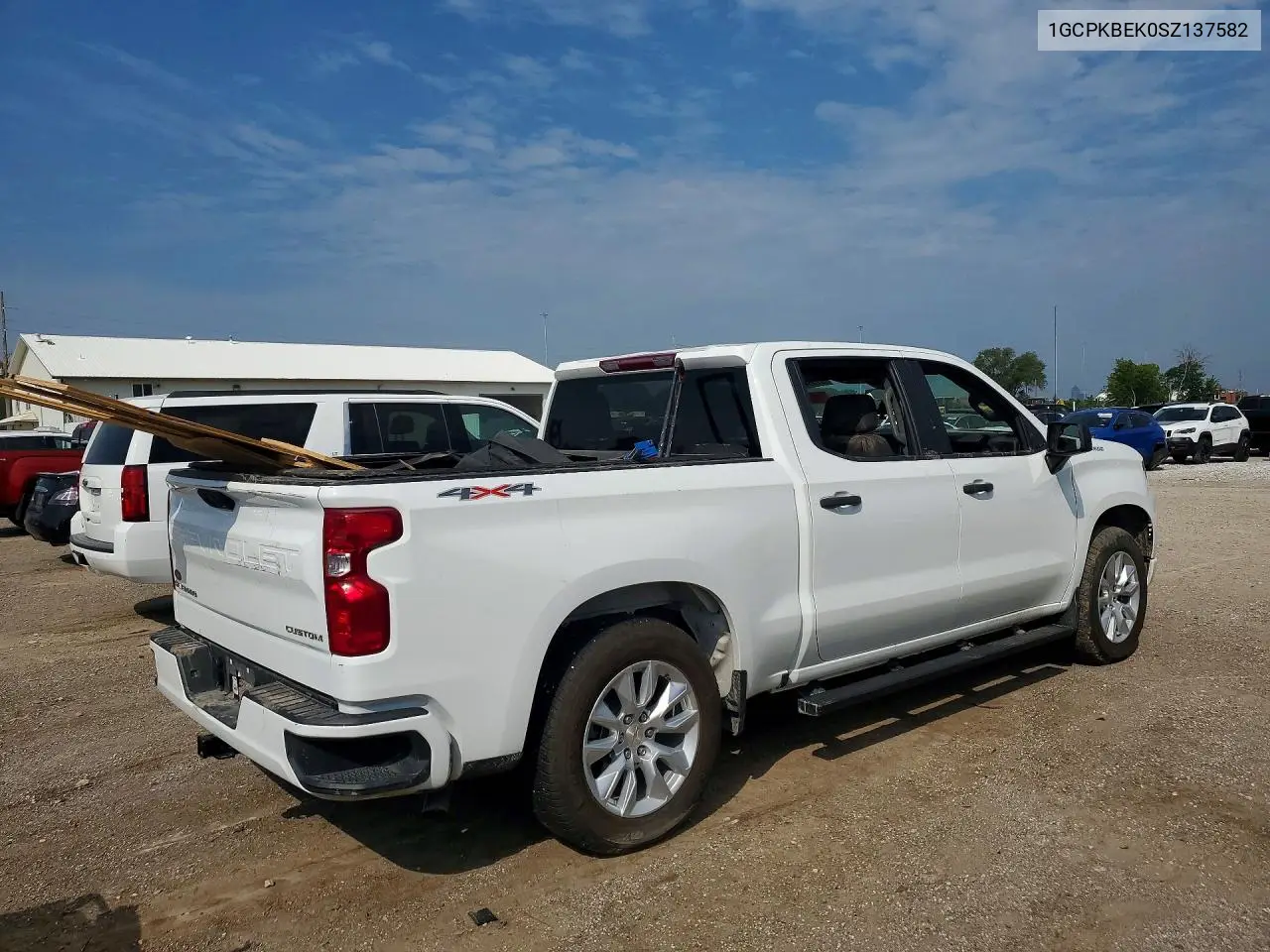 2025 Chevrolet Silverado K1500 Custom VIN: 1GCPKBEK0SZ137582 Lot: 61564466