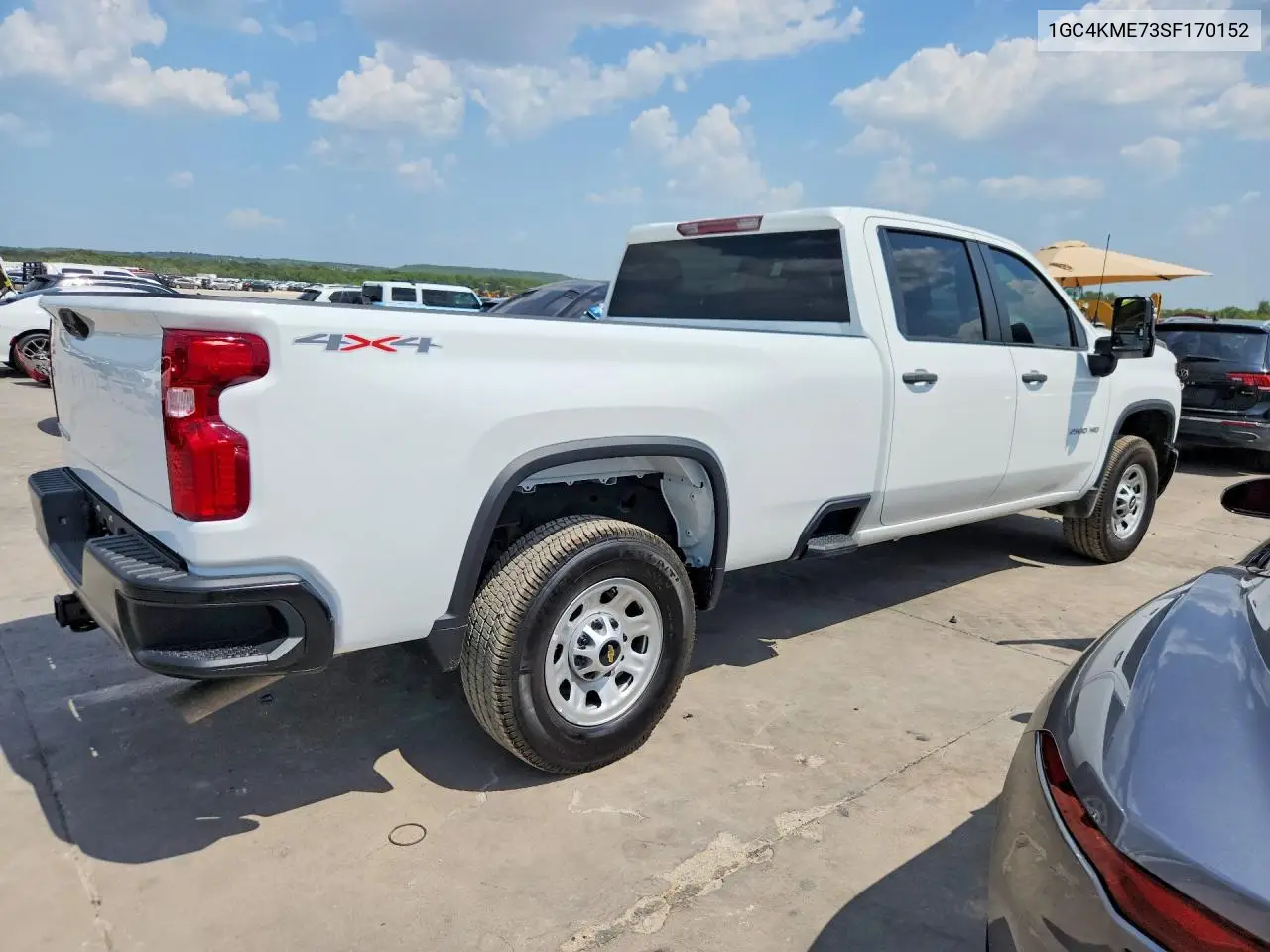 2025 Chevrolet Silverado K2500 Custom VIN: 1GC4KME73SF170152 Lot: 62147156