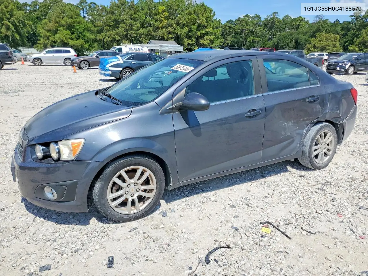 2012 Chevrolet Sonic Lt VIN: 1G1JC5SH0C4188570 Lot: 59975446