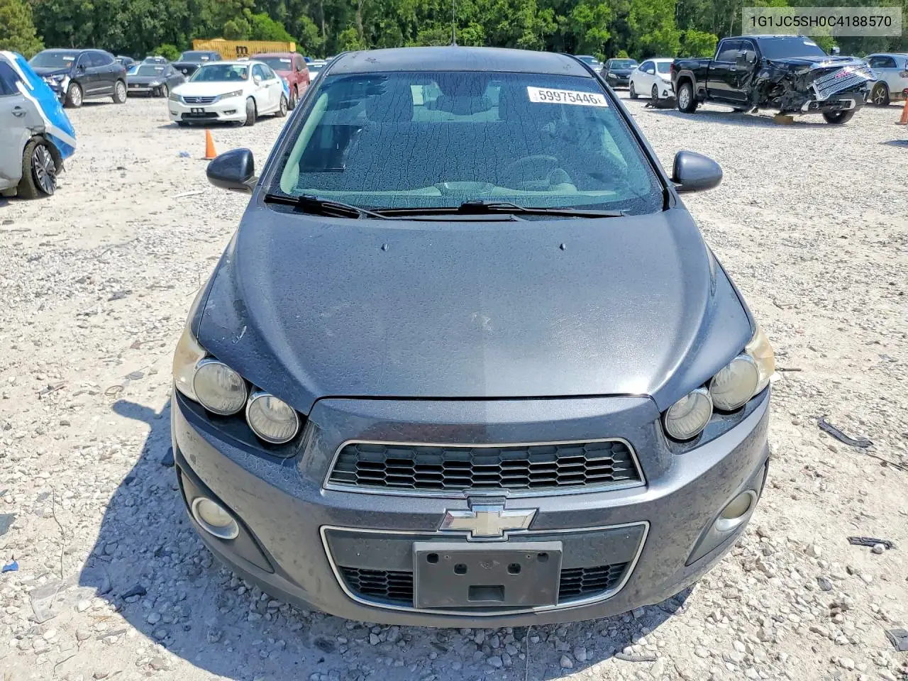 2012 Chevrolet Sonic Lt VIN: 1G1JC5SH0C4188570 Lot: 59975446