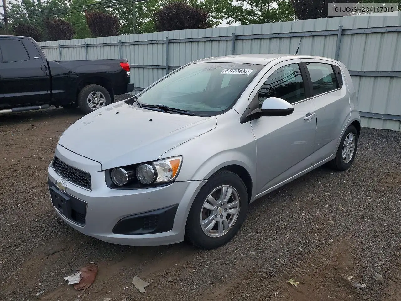 2012 Chevrolet Sonic Lt VIN: 1G1JC6SH2C4167015 Lot: 61737486