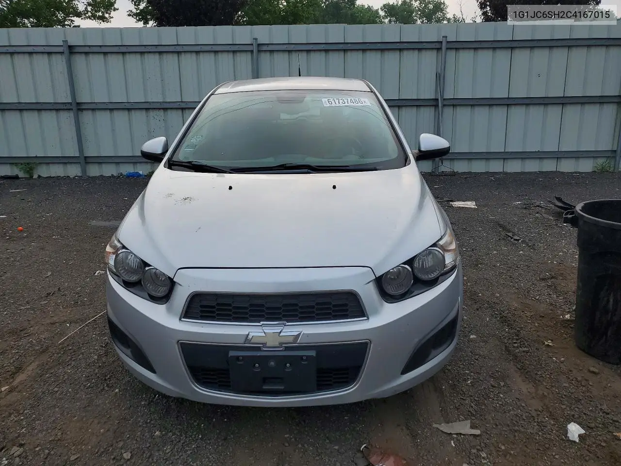 2012 Chevrolet Sonic Lt VIN: 1G1JC6SH2C4167015 Lot: 61737486
