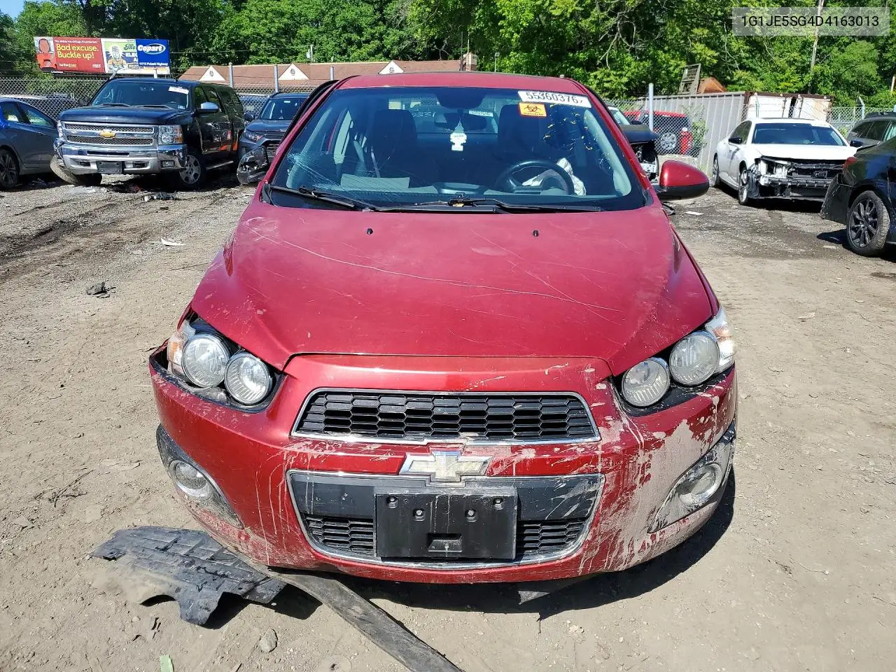 2013 Chevrolet Sonic Ltz VIN: 1G1JE5SG4D4163013 Lot: 55360376