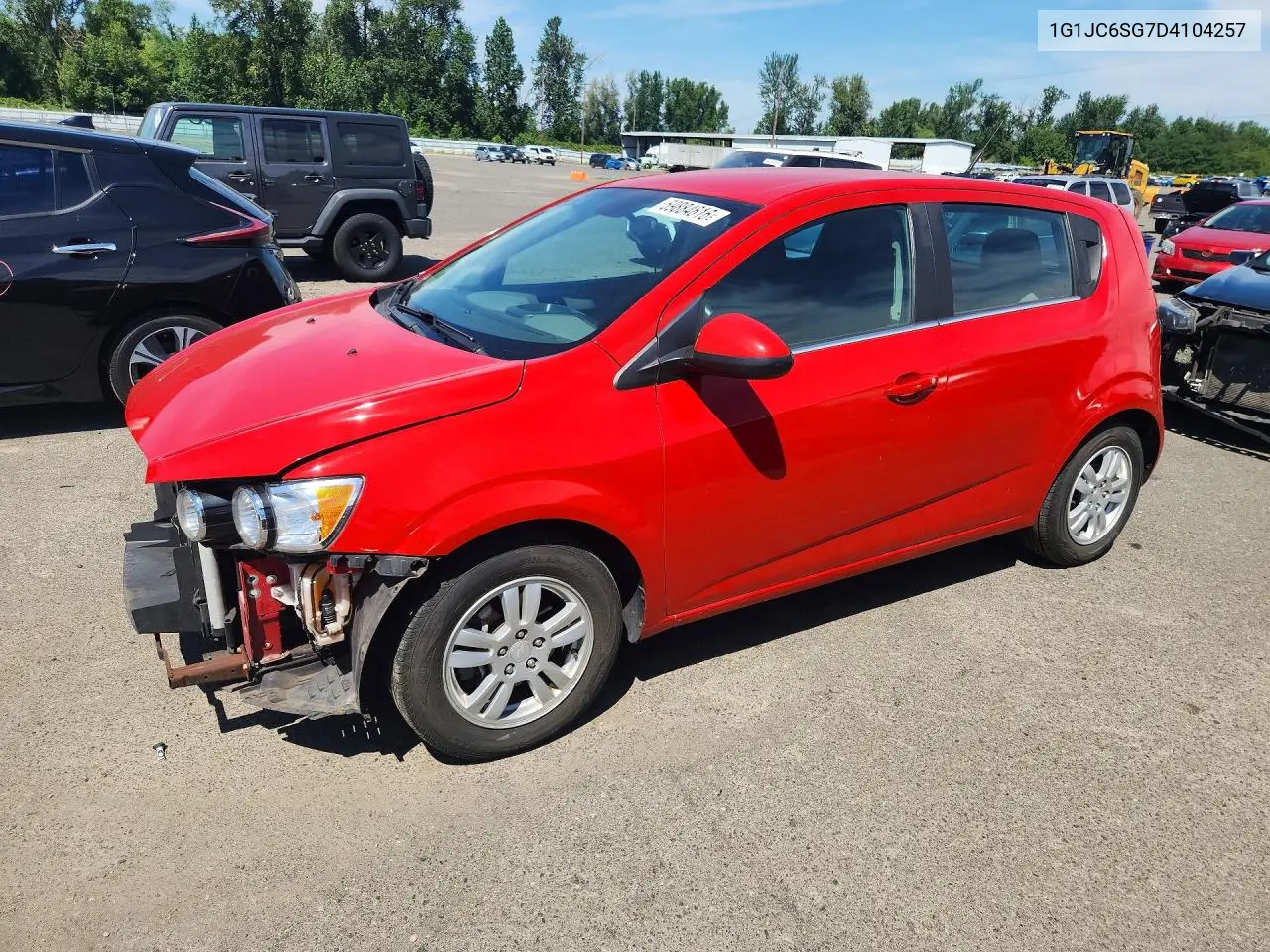 2013 Chevrolet Sonic Lt VIN: 1G1JC6SG7D4104257 Lot: 59884616
