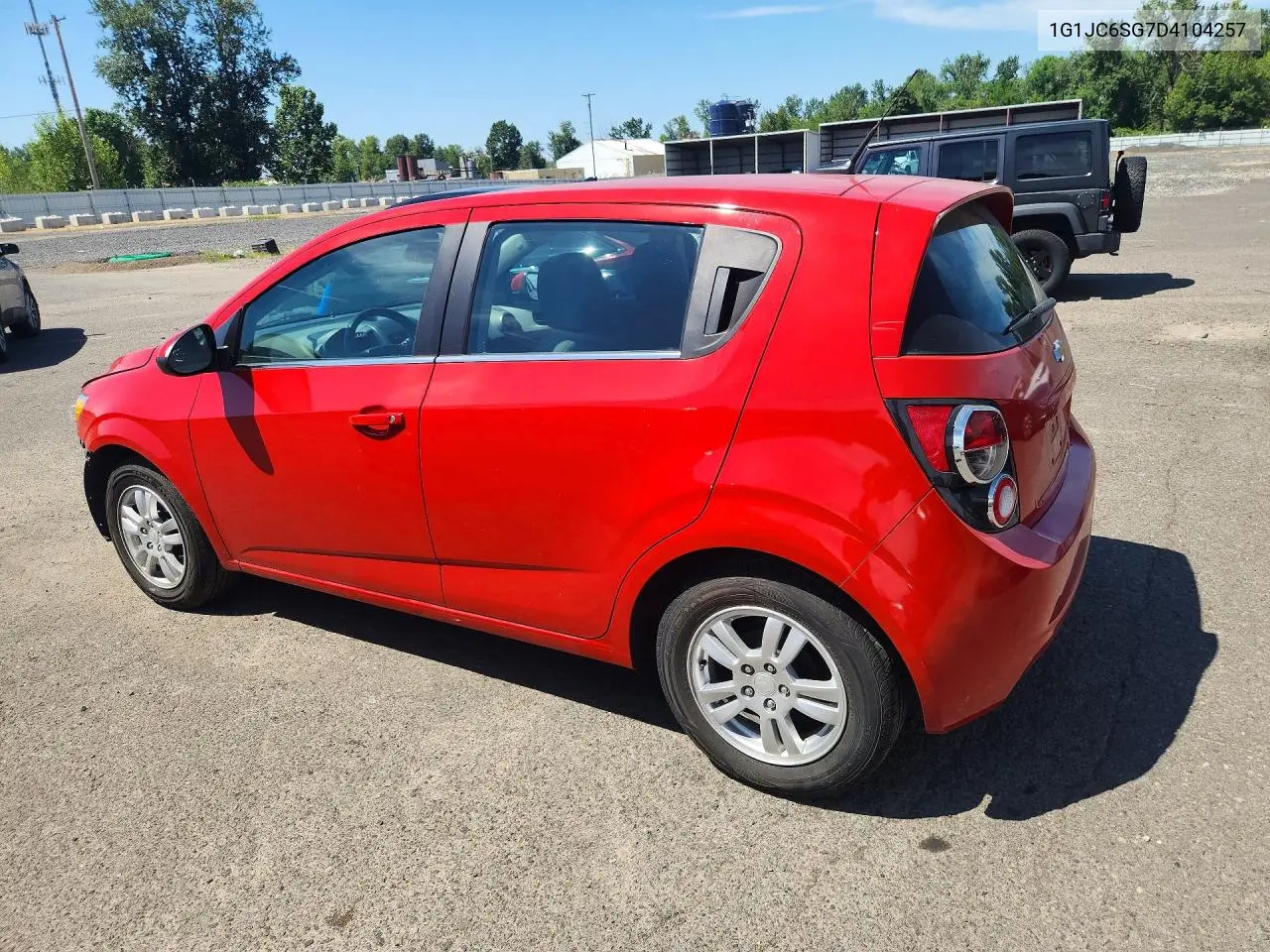 2013 Chevrolet Sonic Lt VIN: 1G1JC6SG7D4104257 Lot: 59884616