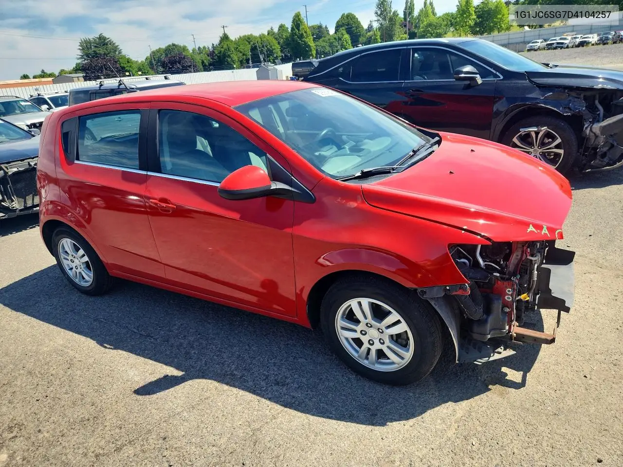 2013 Chevrolet Sonic Lt VIN: 1G1JC6SG7D4104257 Lot: 59884616
