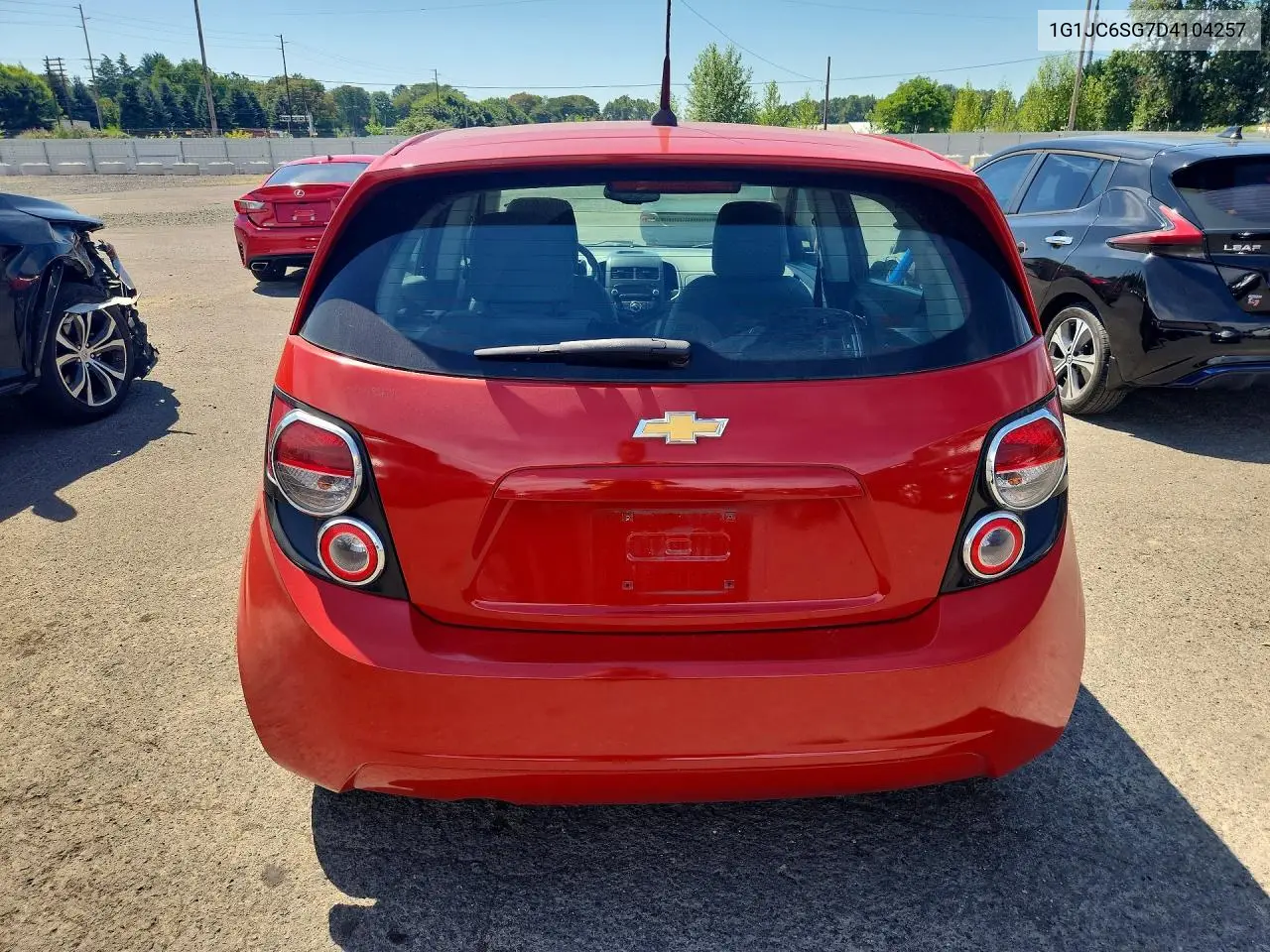 2013 Chevrolet Sonic Lt VIN: 1G1JC6SG7D4104257 Lot: 59884616