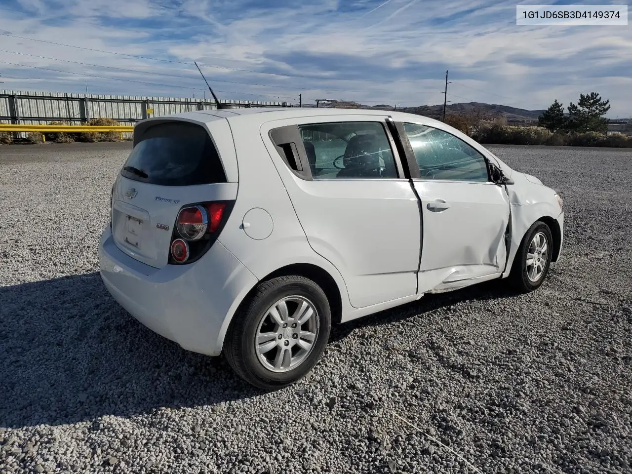 1G1JD6SB3D4149374 2013 Chevrolet Sonic Lt