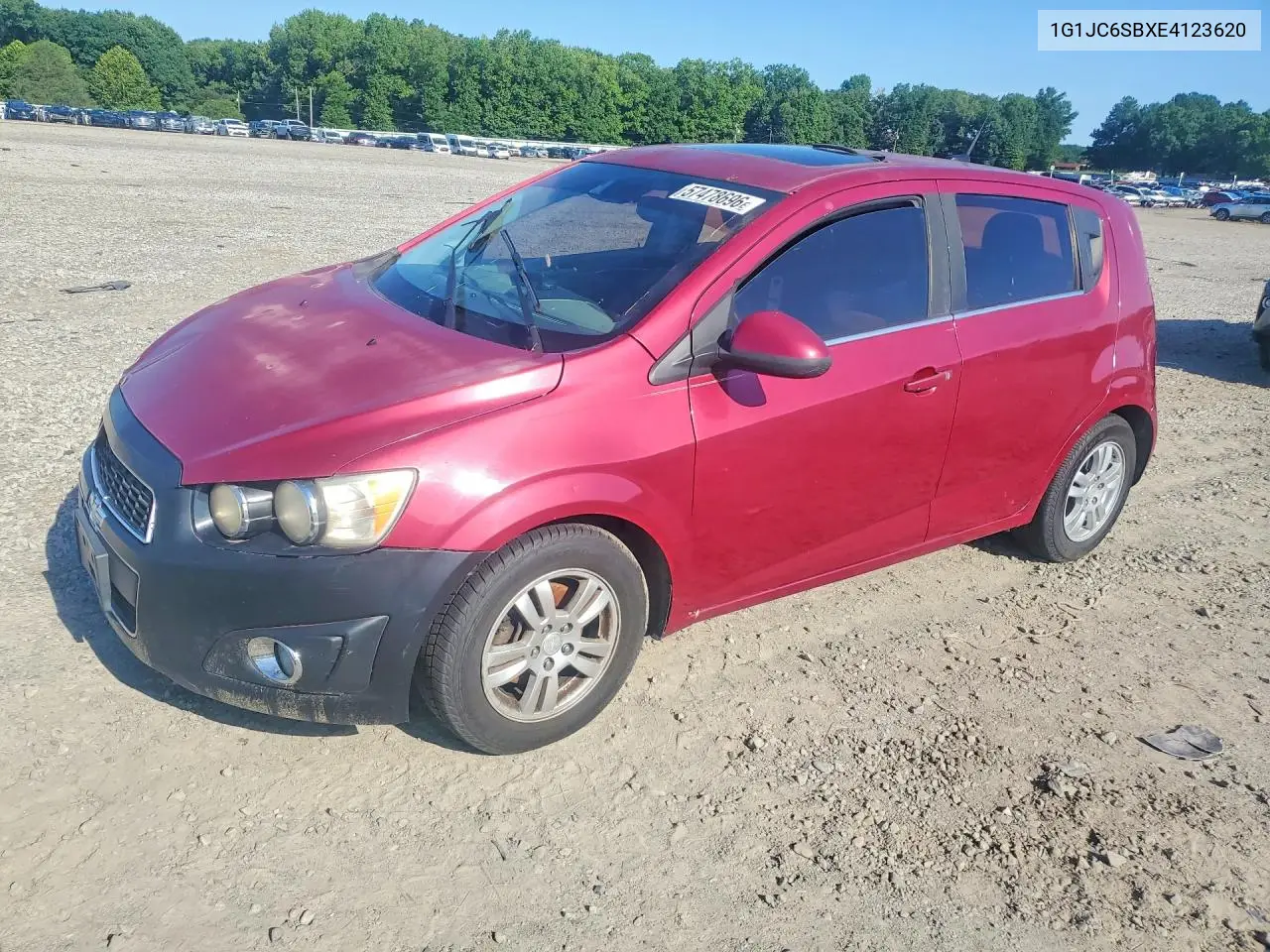 2014 Chevrolet Sonic Lt VIN: 1G1JC6SBXE4123620 Lot: 57478696