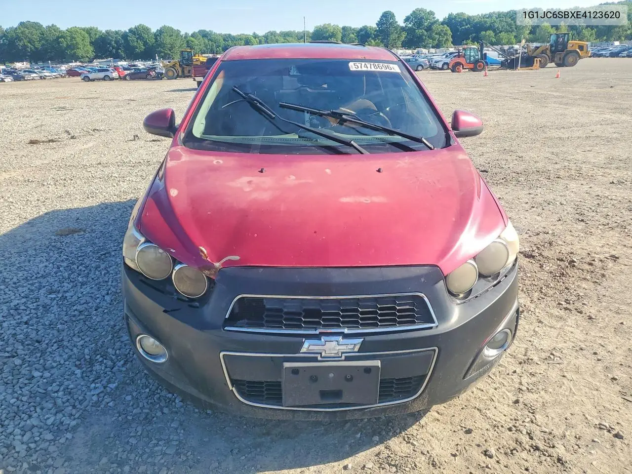 2014 Chevrolet Sonic Lt VIN: 1G1JC6SBXE4123620 Lot: 57478696