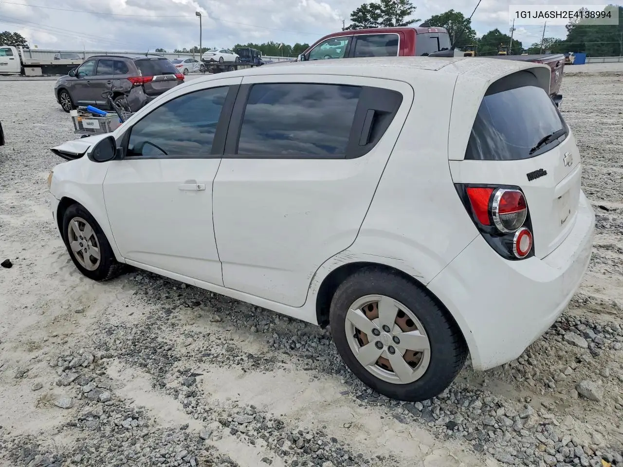 2014 Chevrolet Sonic Ls VIN: 1G1JA6SH2E4138994 Lot: 61023126