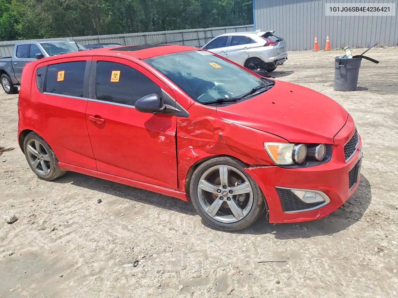 2014 Chevrolet Sonic Rs VIN: 1G1JG6SB4E4236421 Lot: 62322166