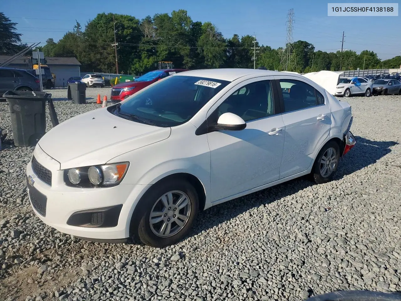 2015 Chevrolet Sonic Lt VIN: 1G1JC5SH0F4138188 Lot: 58279816