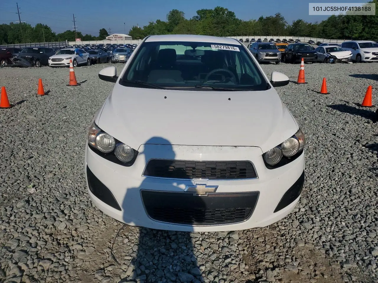 2015 Chevrolet Sonic Lt VIN: 1G1JC5SH0F4138188 Lot: 58279816