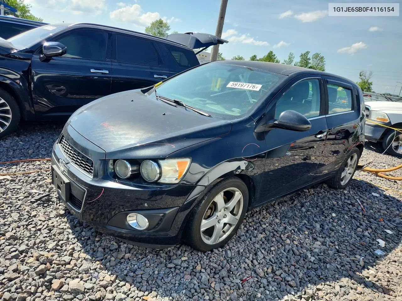 2015 Chevrolet Sonic Ltz VIN: 1G1JE6SB0F4116154 Lot: 59197176