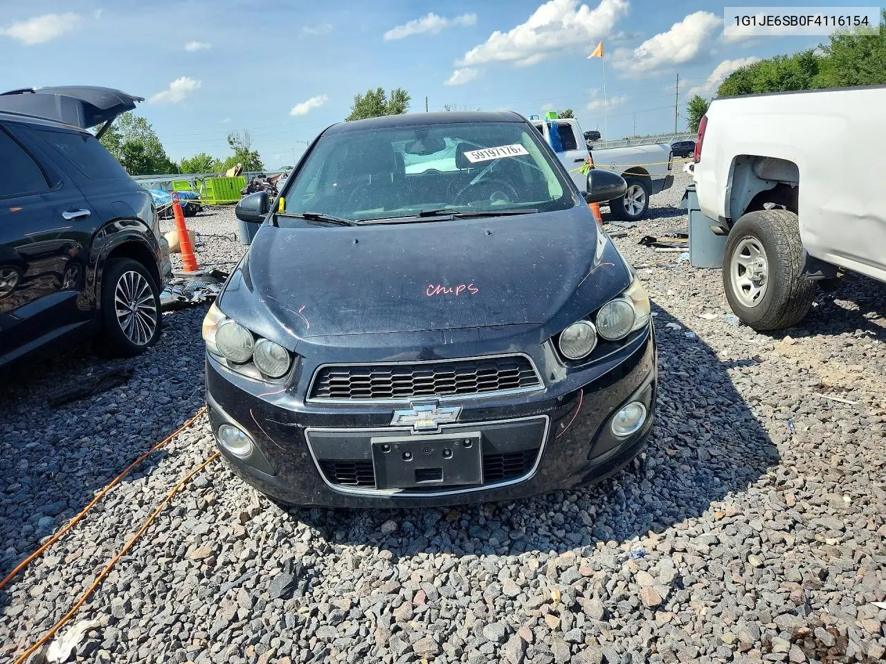 2015 Chevrolet Sonic Ltz VIN: 1G1JE6SB0F4116154 Lot: 59197176
