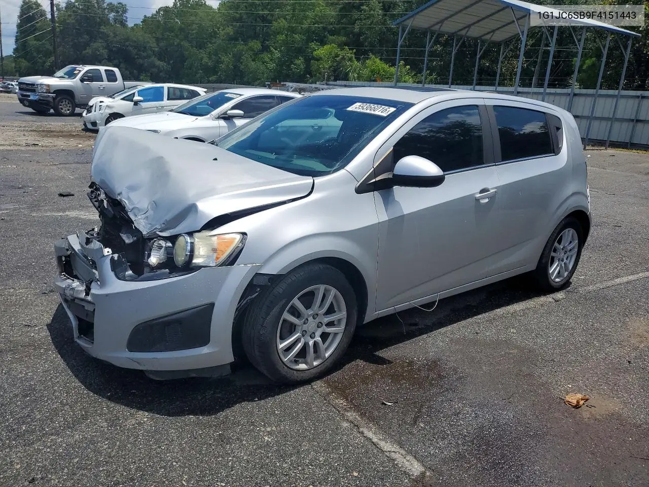 2015 Chevrolet Sonic Lt VIN: 1G1JC6SB9F4151443 Lot: 59366016