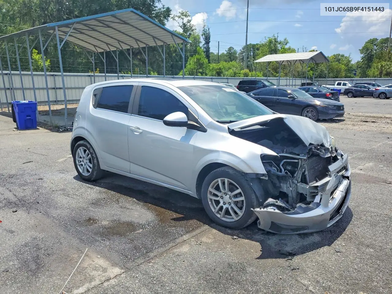 2015 Chevrolet Sonic Lt VIN: 1G1JC6SB9F4151443 Lot: 59366016