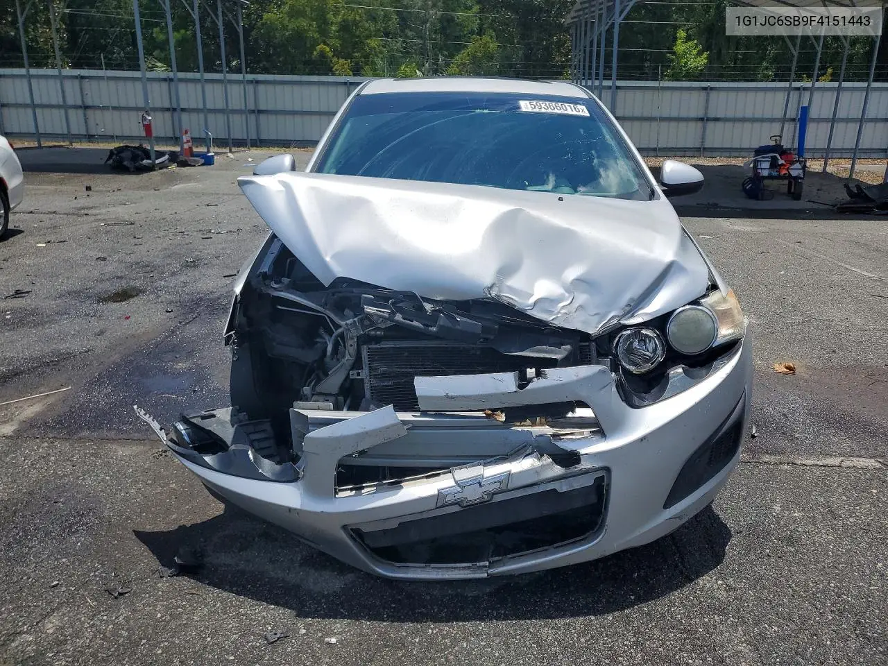 2015 Chevrolet Sonic Lt VIN: 1G1JC6SB9F4151443 Lot: 59366016