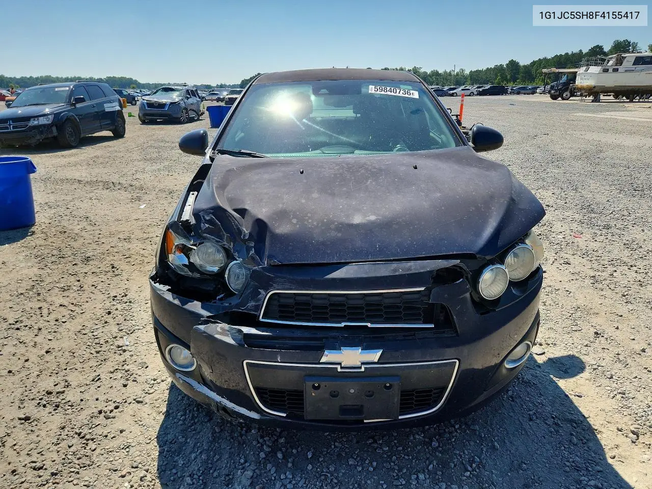 2015 Chevrolet Sonic Lt VIN: 1G1JC5SH8F4155417 Lot: 59840736