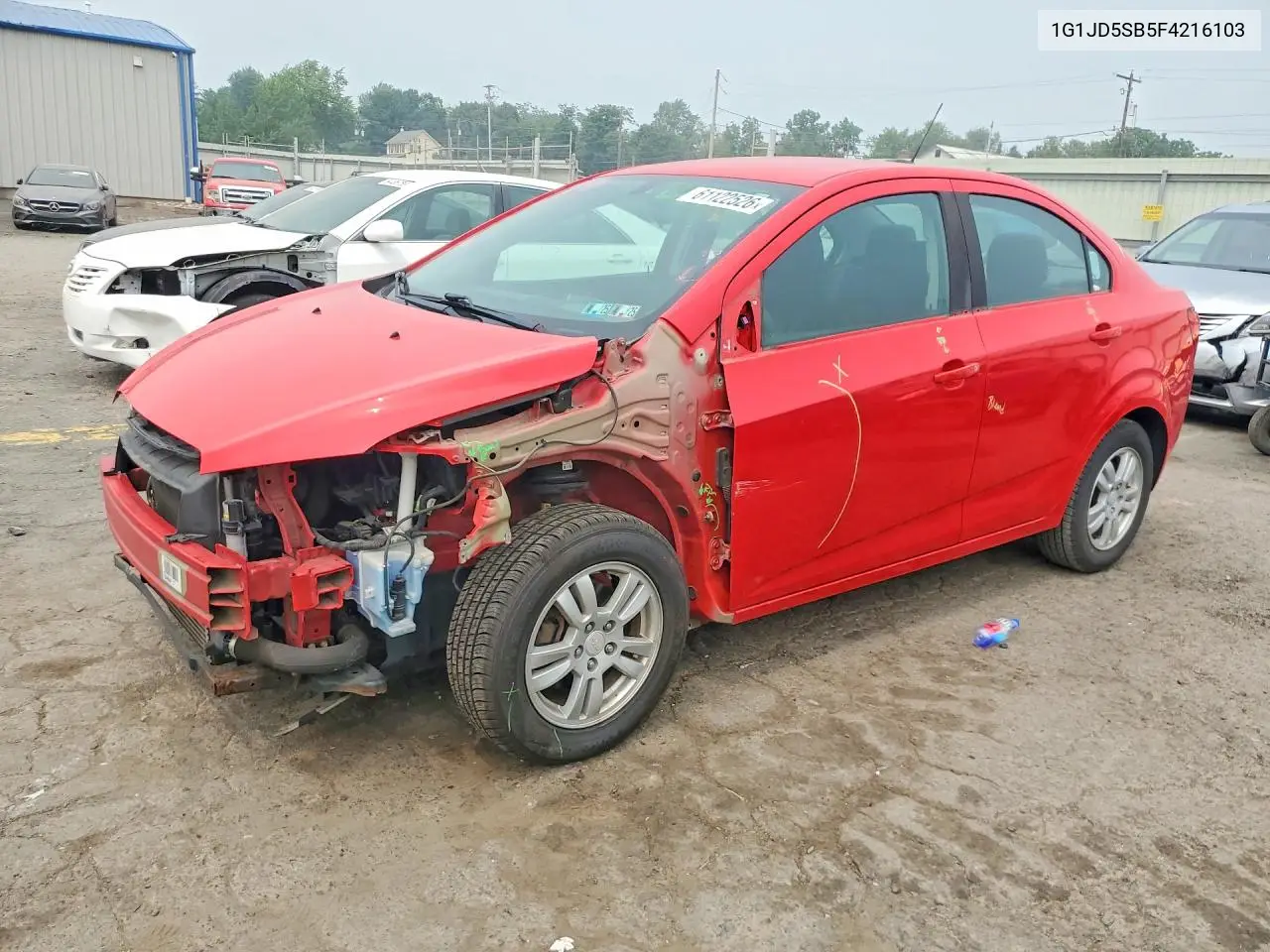 2015 Chevrolet Sonic Lt VIN: 1G1JD5SB5F4216103 Lot: 61122526