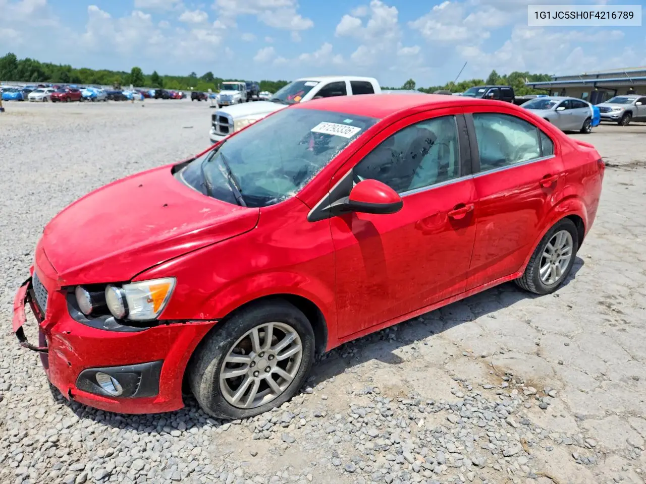 2015 Chevrolet Sonic Lt VIN: 1G1JC5SH0F4216789 Lot: 61293336