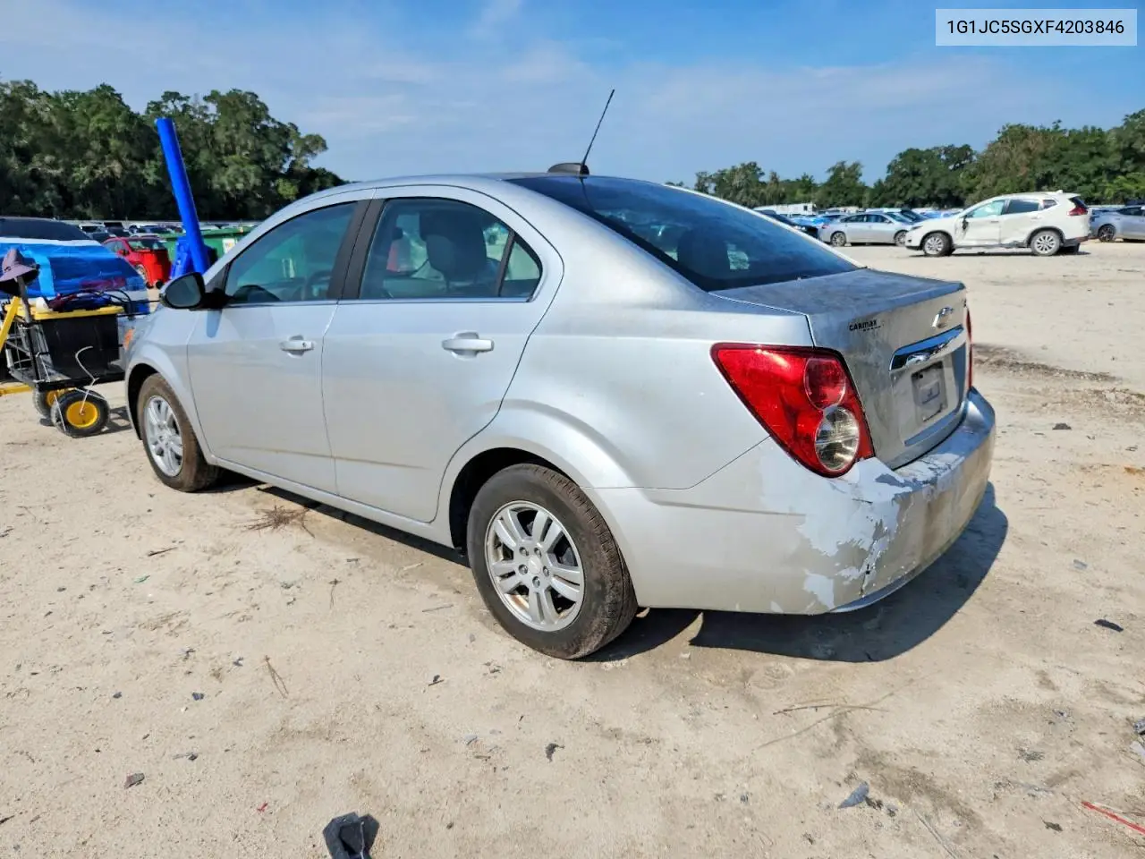 2015 Chevrolet Sonic Lt VIN: 1G1JC5SGXF4203846 Lot: 61353086