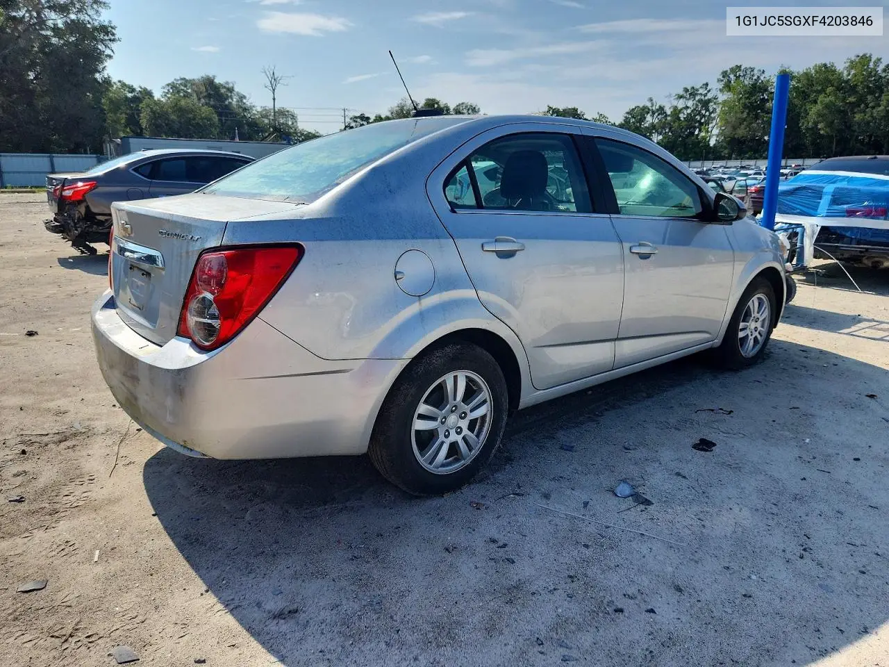 2015 Chevrolet Sonic Lt VIN: 1G1JC5SGXF4203846 Lot: 61353086