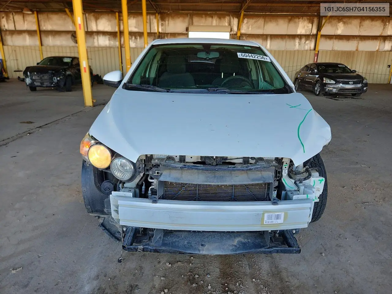 2016 Chevrolet Sonic Lt VIN: 1G1JC6SH7G4156355 Lot: 60442256