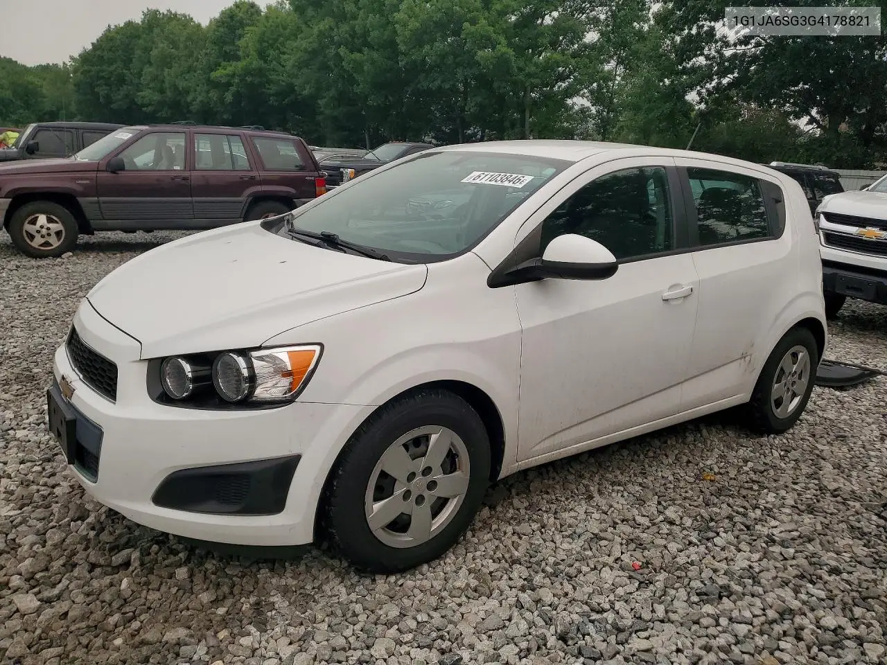 2016 Chevrolet Sonic Ls VIN: 1G1JA6SG3G4178821 Lot: 61103846