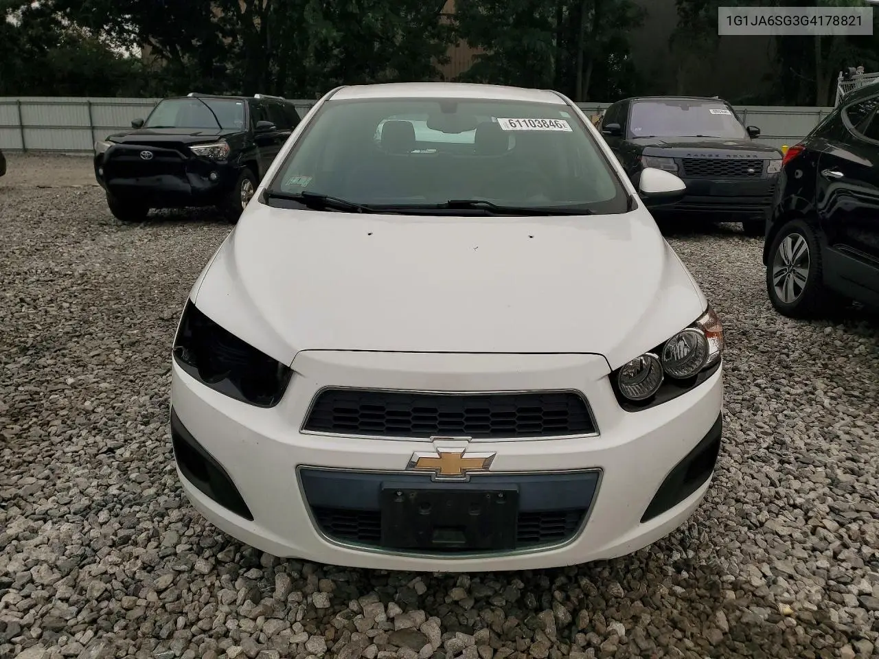 2016 Chevrolet Sonic Ls VIN: 1G1JA6SG3G4178821 Lot: 61103846