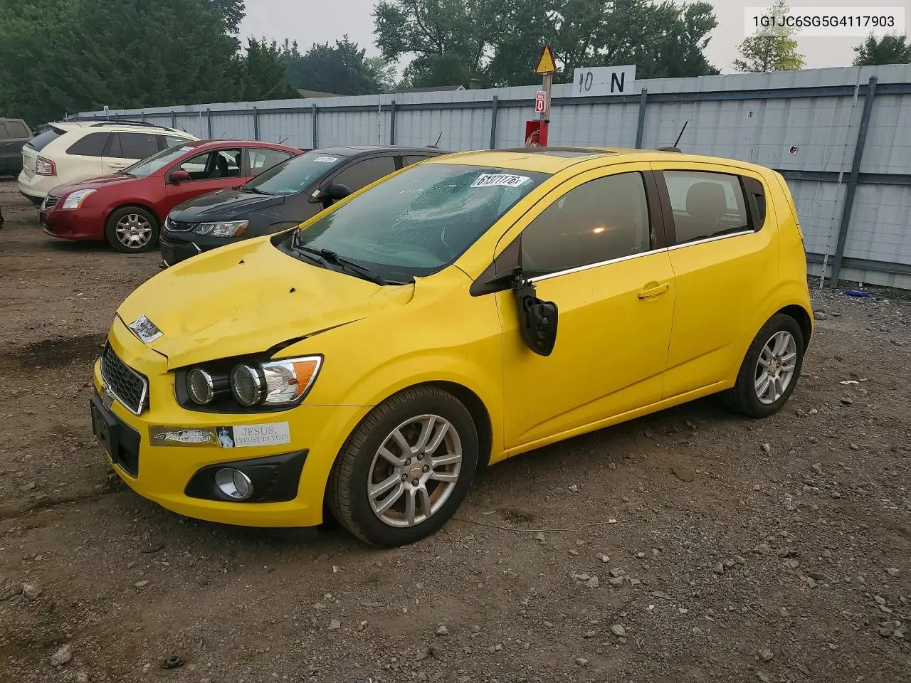 2016 Chevrolet Sonic Lt VIN: 1G1JC6SG5G4117903 Lot: 61371176