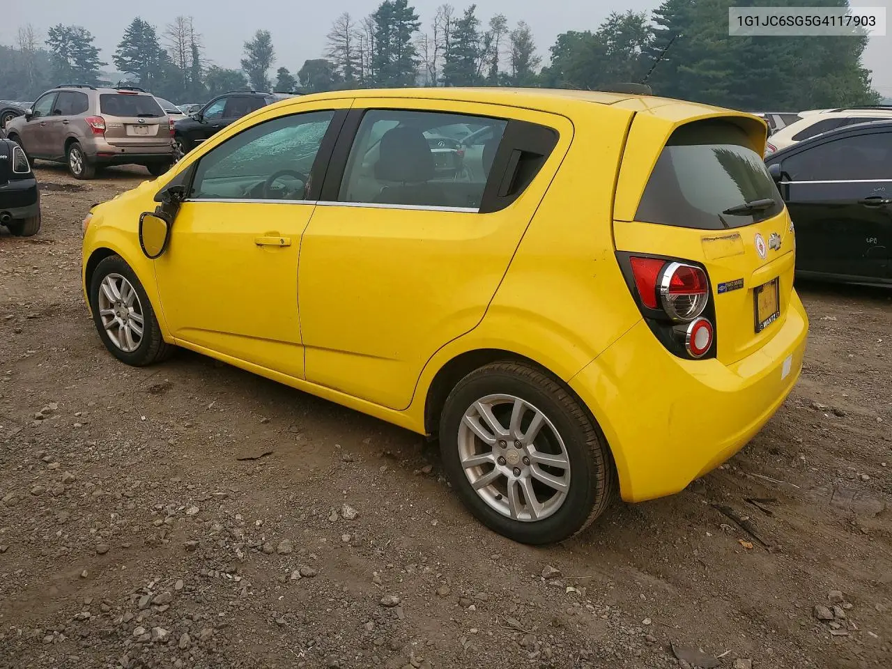 2016 Chevrolet Sonic Lt VIN: 1G1JC6SG5G4117903 Lot: 61371176