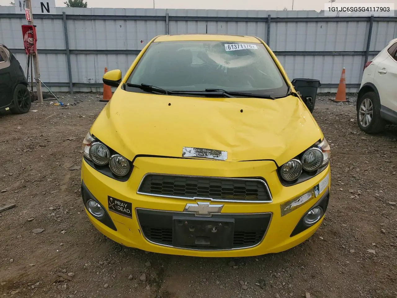 2016 Chevrolet Sonic Lt VIN: 1G1JC6SG5G4117903 Lot: 61371176