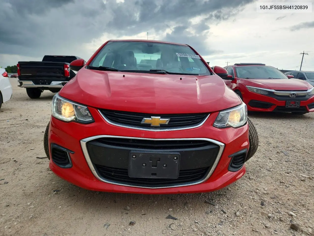 2017 Chevrolet Sonic Premier VIN: 1G1JF5SB5H4120839 Lot: 52081076