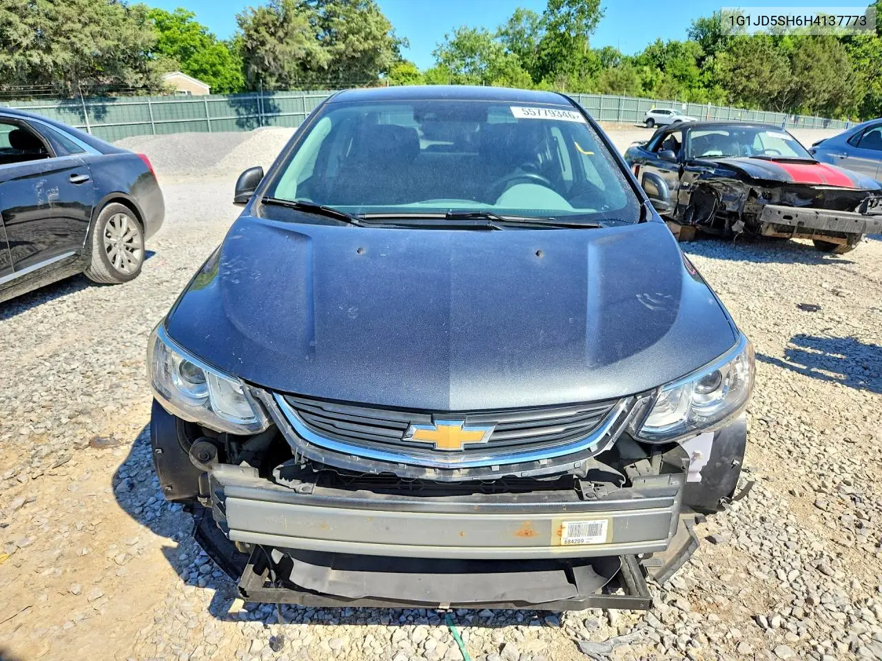 2017 Chevrolet Sonic Lt VIN: 1G1JD5SH6H4137773 Lot: 55779346