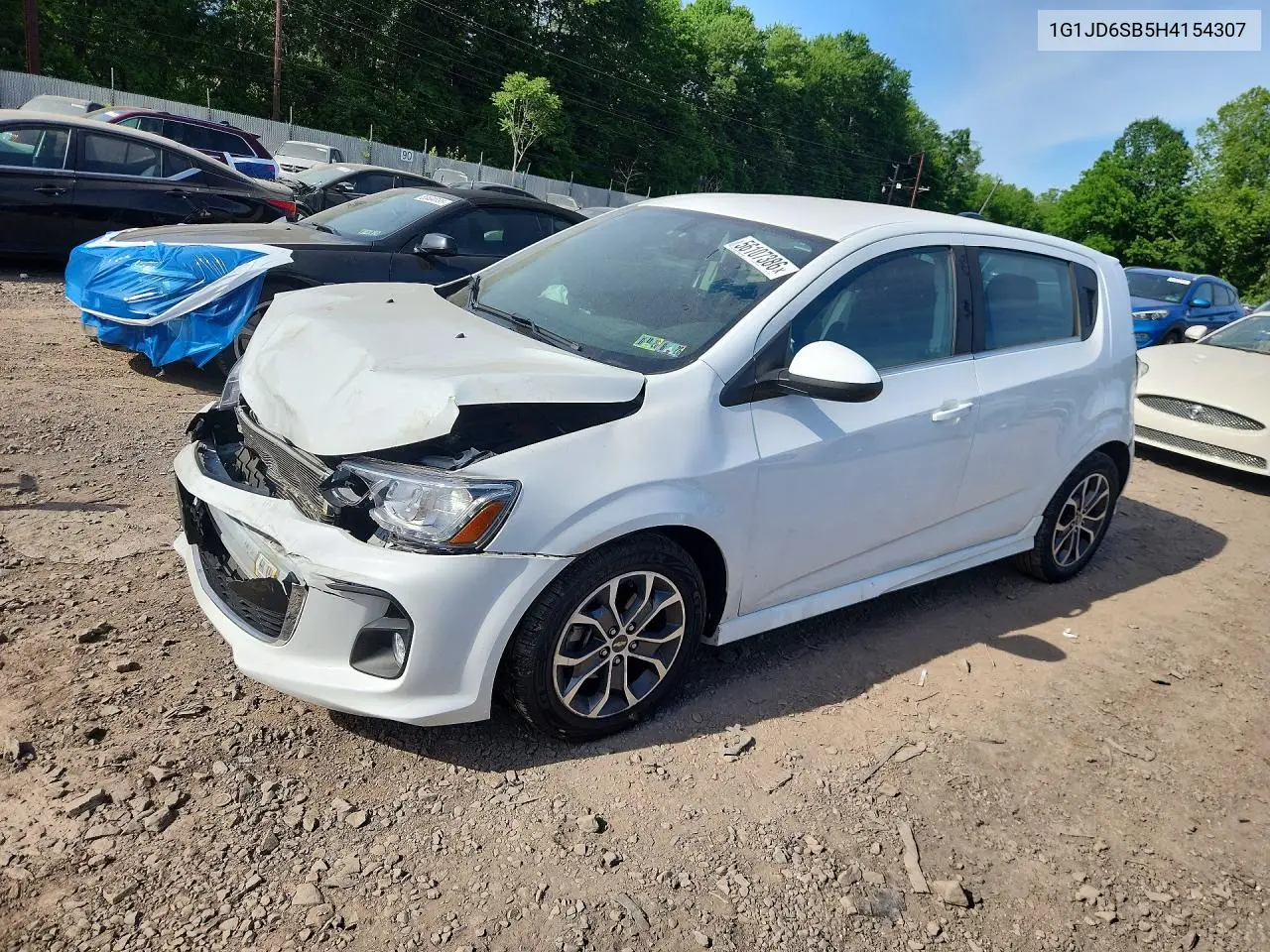 2017 Chevrolet Sonic Lt VIN: 1G1JD6SB5H4154307 Lot: 56107386