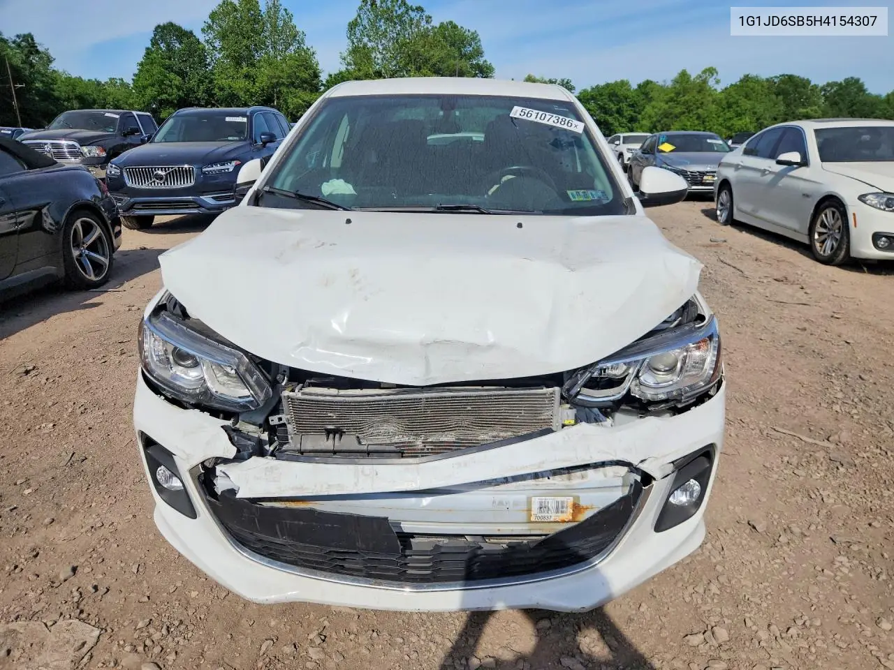 2017 Chevrolet Sonic Lt VIN: 1G1JD6SB5H4154307 Lot: 56107386