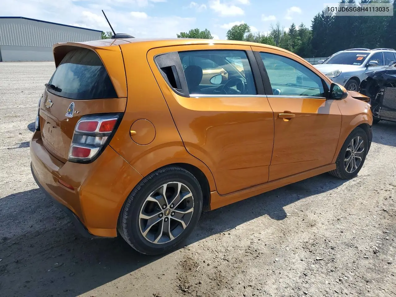 2017 Chevrolet Sonic Lt VIN: 1G1JD6SG8H4113035 Lot: 56900876