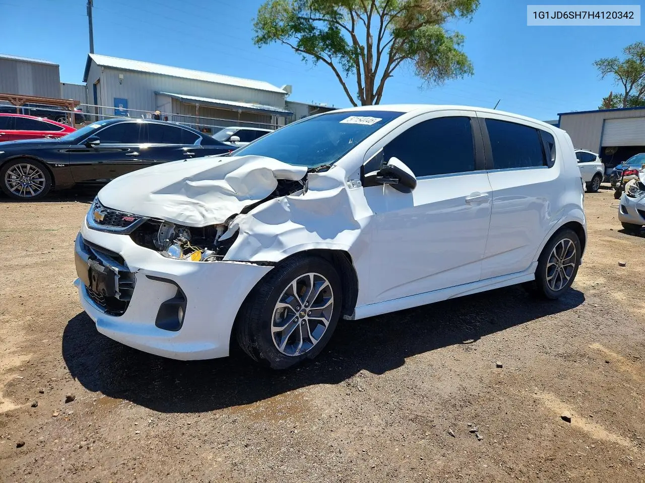 2017 Chevrolet Sonic Lt VIN: 1G1JD6SH7H4120342 Lot: 57154446