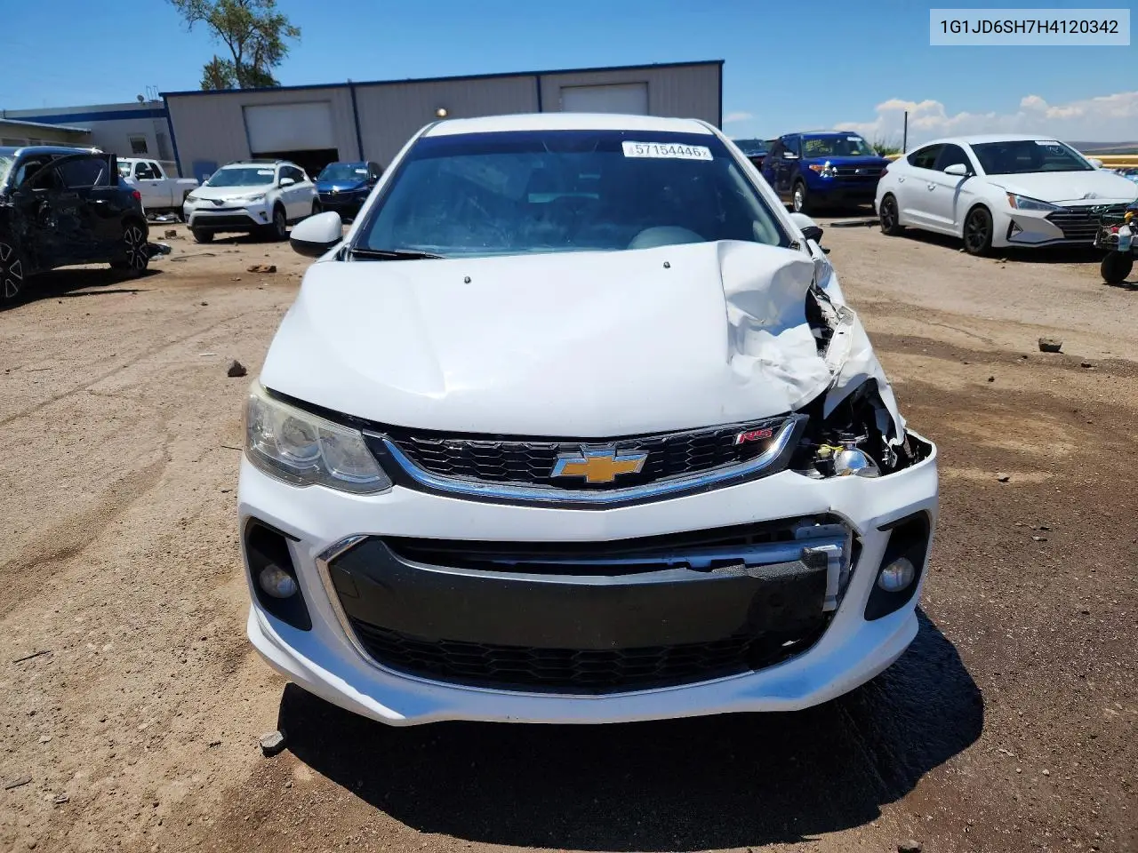 2017 Chevrolet Sonic Lt VIN: 1G1JD6SH7H4120342 Lot: 57154446