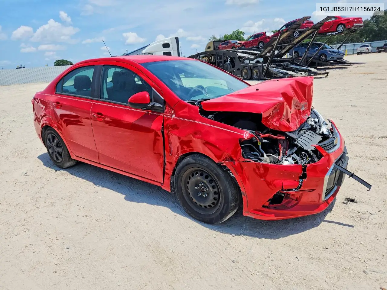 2017 Chevrolet Sonic Ls VIN: 1G1JB5SH7H4156824 Lot: 59949646