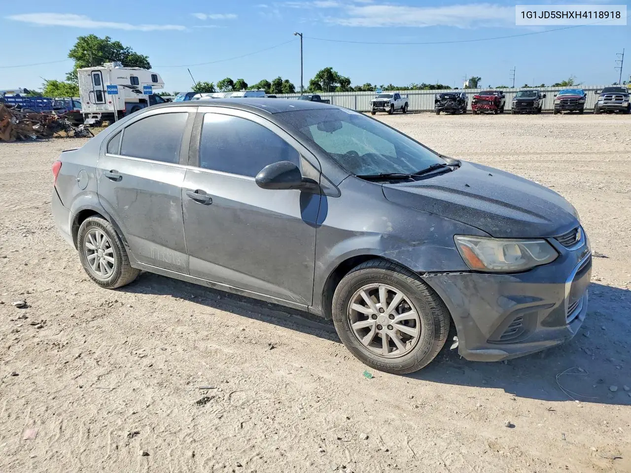 2017 Chevrolet Sonic Lt VIN: 1G1JD5SHXH4118918 Lot: 60517596